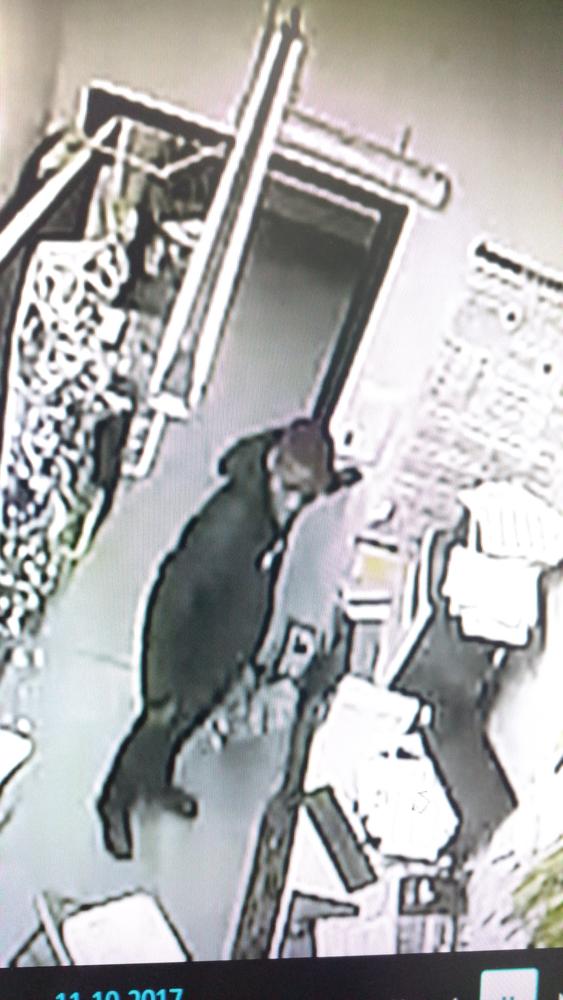Security footage of the suspect.