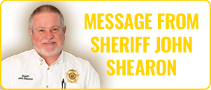 Message from the sheriff